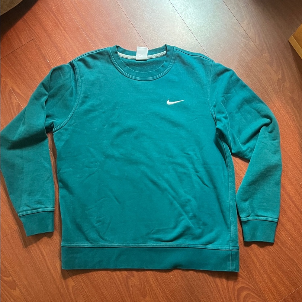 Nike Teal Long Sleeve pullover‎ sweatshirt size L unisex